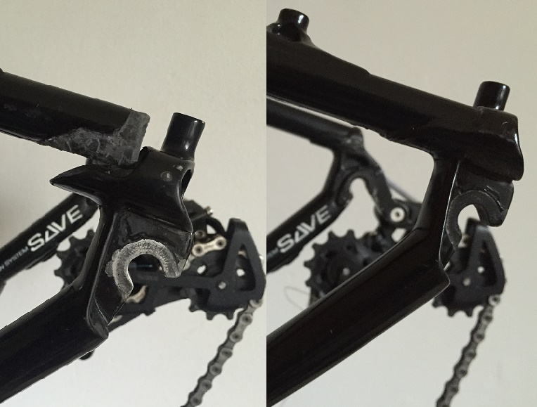cannondale achter vork los
